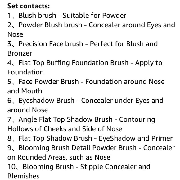 Brand New Dermatique 10pc Make-up Brush Set - Picture 7 of 7